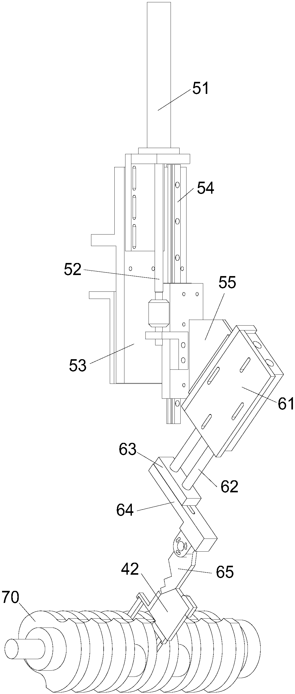 Online detection mechanism of crankshaft grinding machines