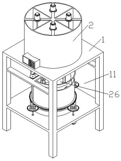 Blending and proportioning device for fertilizer production