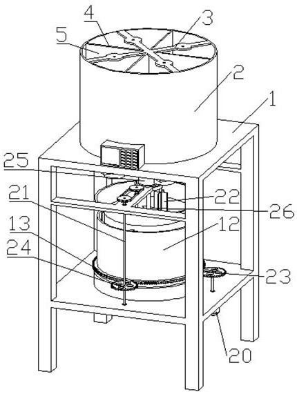 Blending and proportioning device for fertilizer production