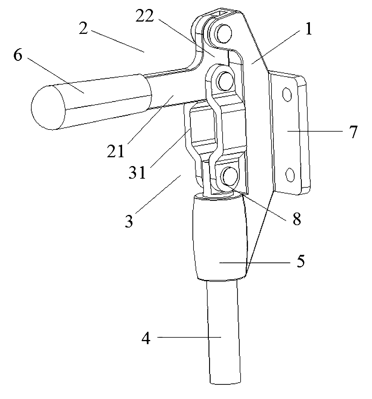 Fast clip suitable for test fixture