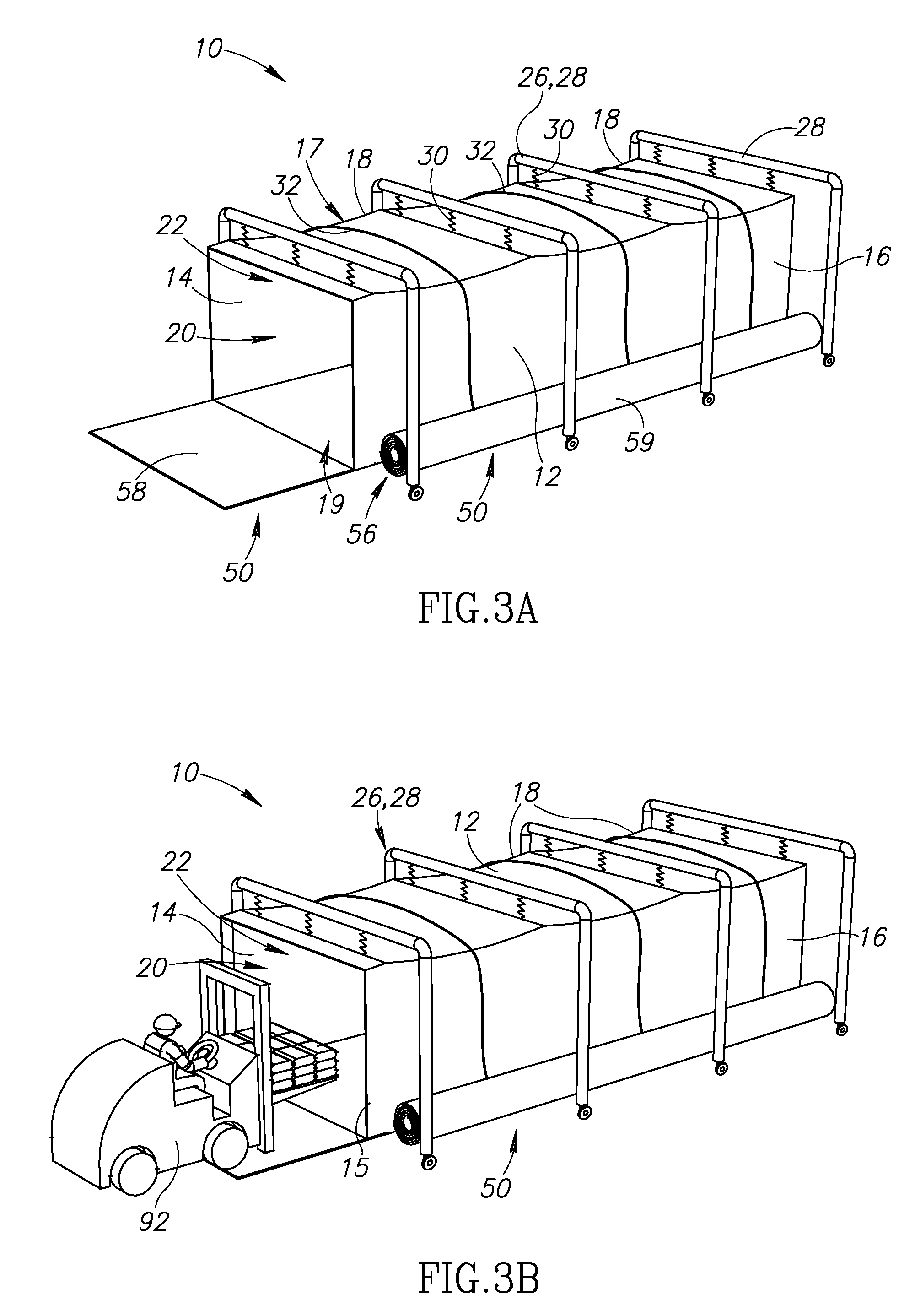 System and method for free-standing storage of agricultural commodities using a hermetic lightweight sleeve