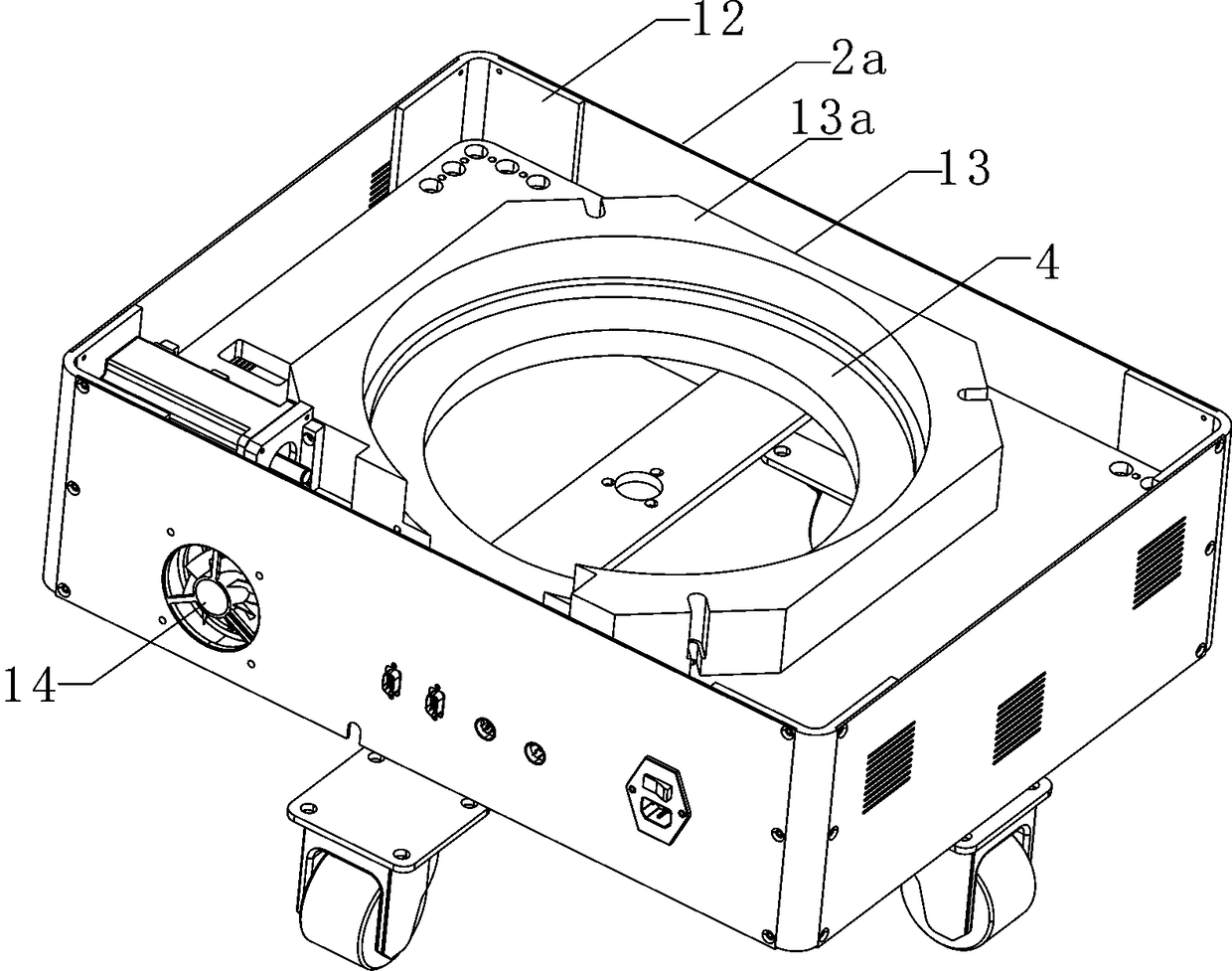 Rotatable and anti-damage type mechanical part machining rotating table