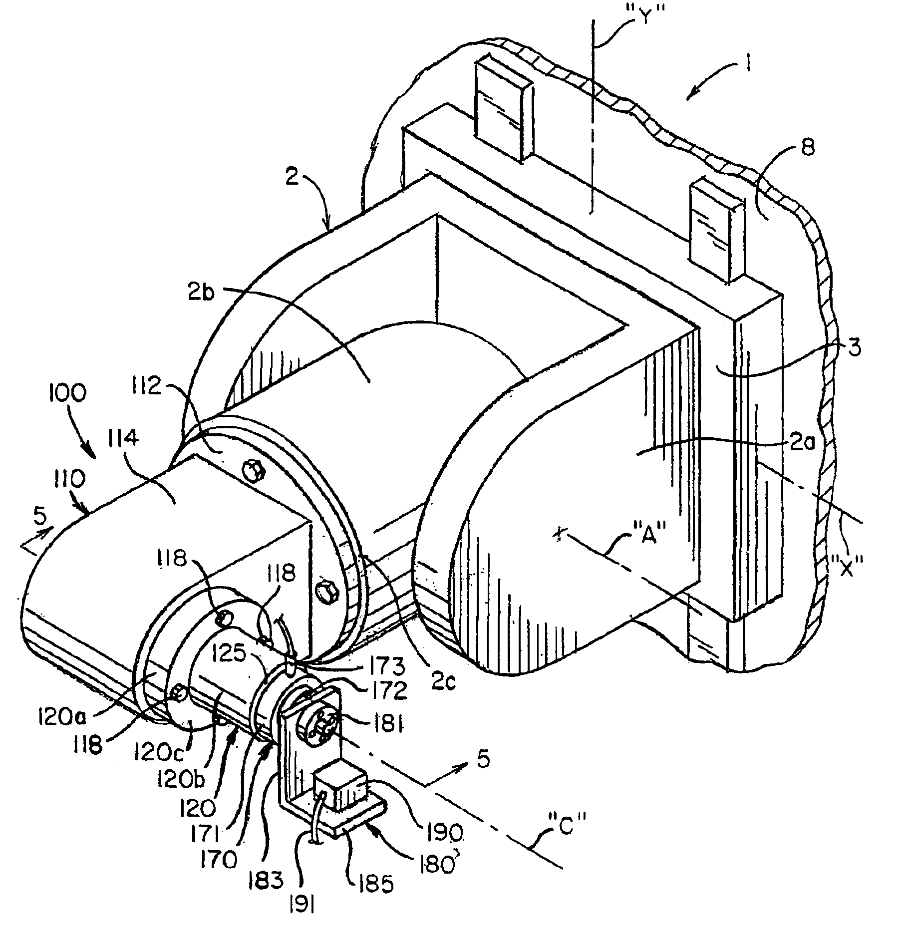 Method and device for calibrating rotary axis