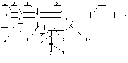 Pneumatic jet-type proportional foaming device