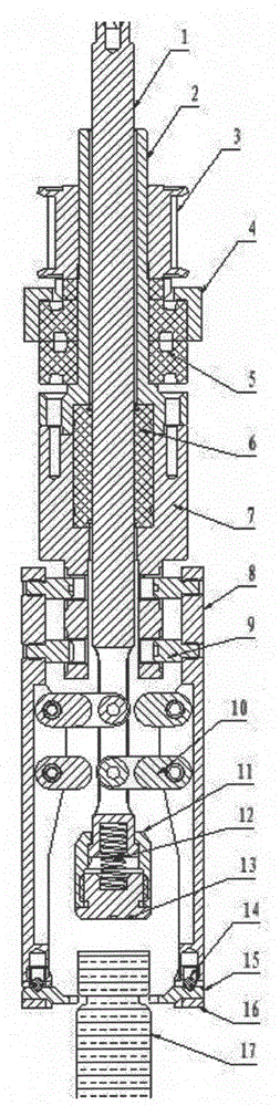 Pressure rod type horizontal clamping jaw device for light inspection machine