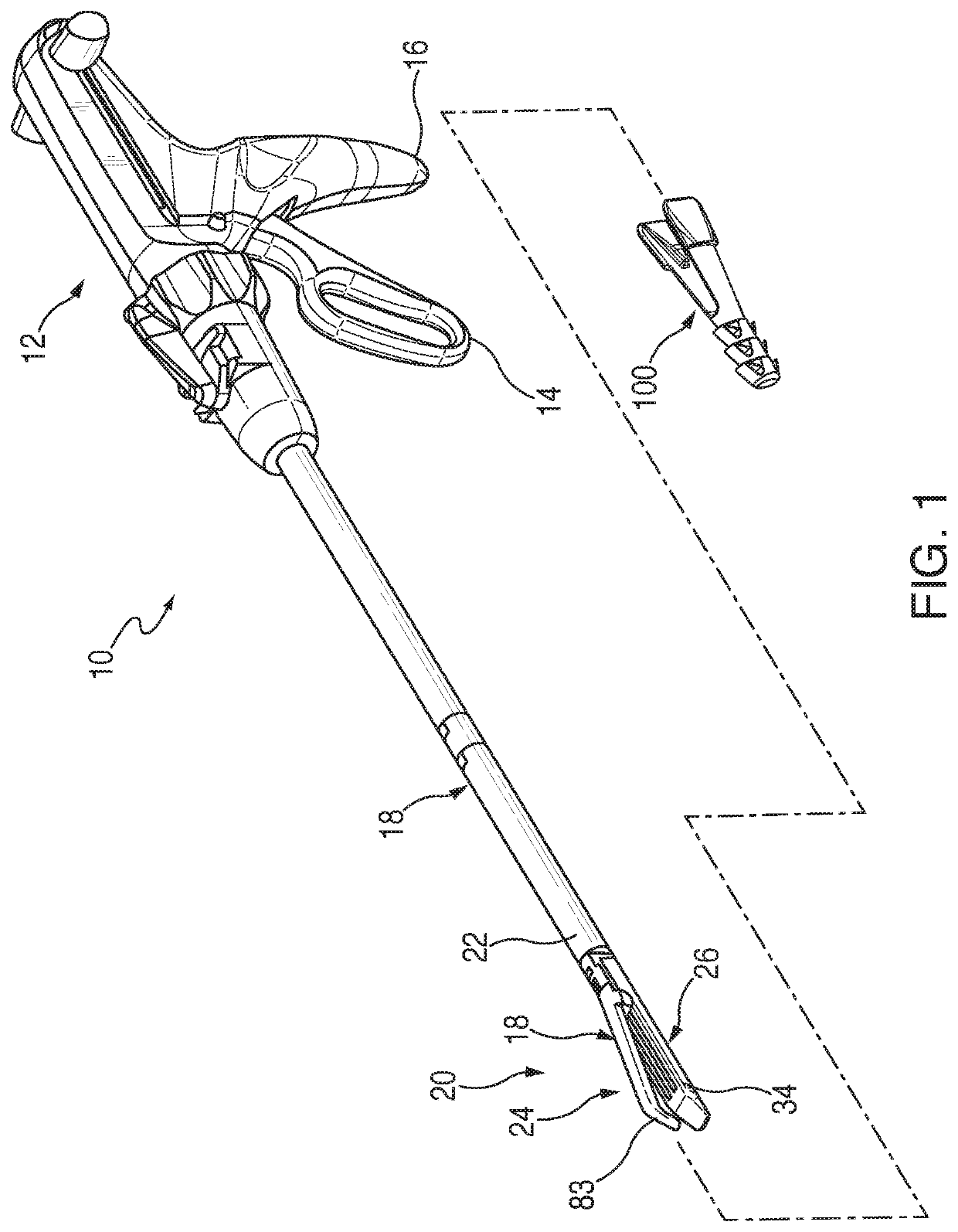 Connector clip for securing an introducer to a surgical fastener applying apparatus