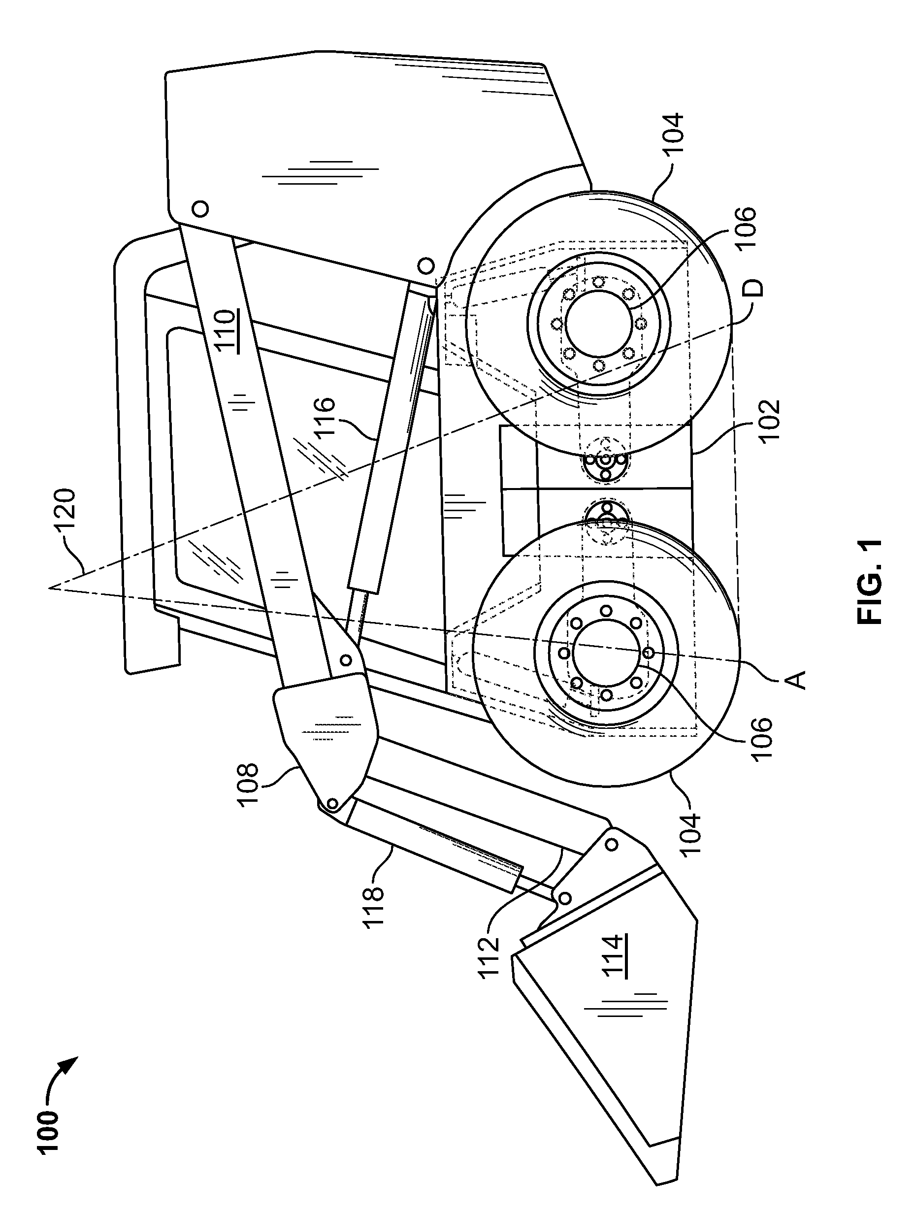 Acceleration control for vehicles having a loader arm