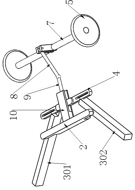 Method for cleaning garbage by using push-pull automatic swing device