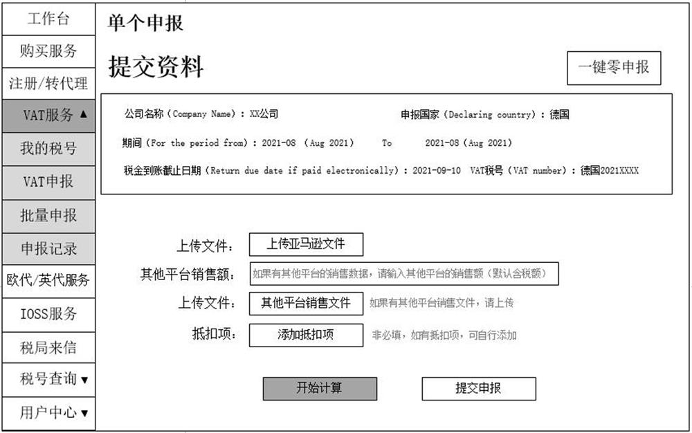 Method, device and equipment for batch intelligent processing of cross-border value-added tax based on cloud network