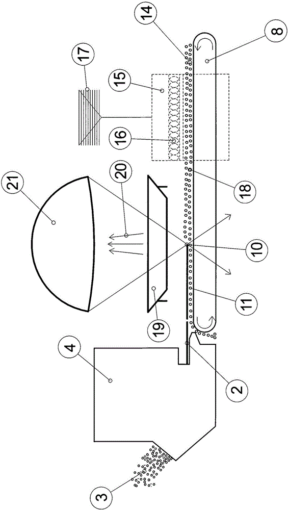 Method and device for producing artificial crushed sand by means of a thermal treatment using sand in the form of fine sand (fS/FSa) and/or round sand as the starting material