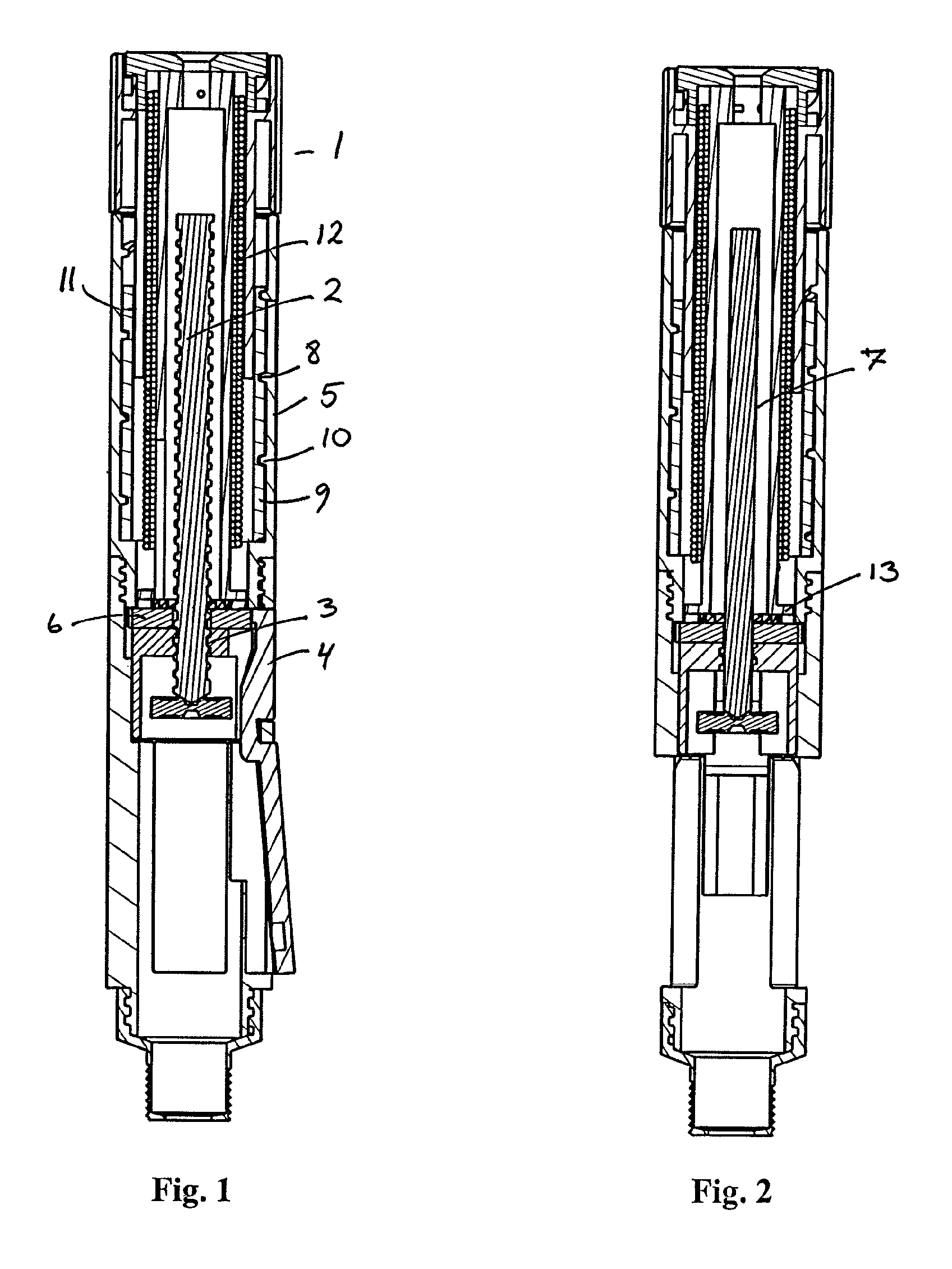 Injection device with torsion spring and rotatable display