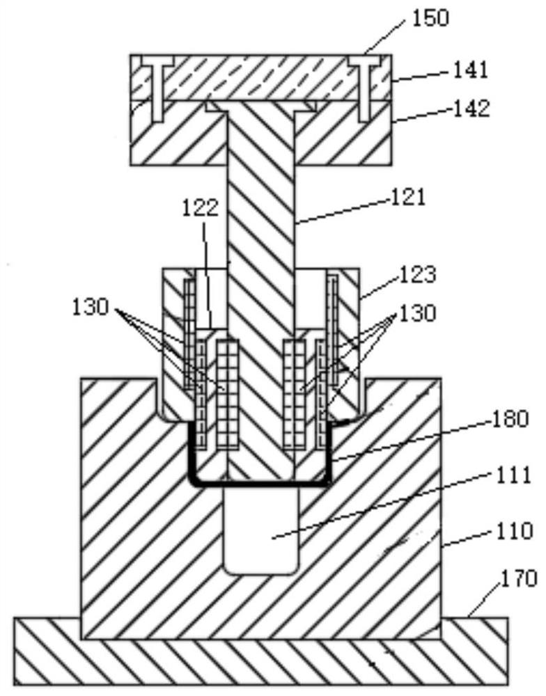 Progressive drawing die and operation method thereof