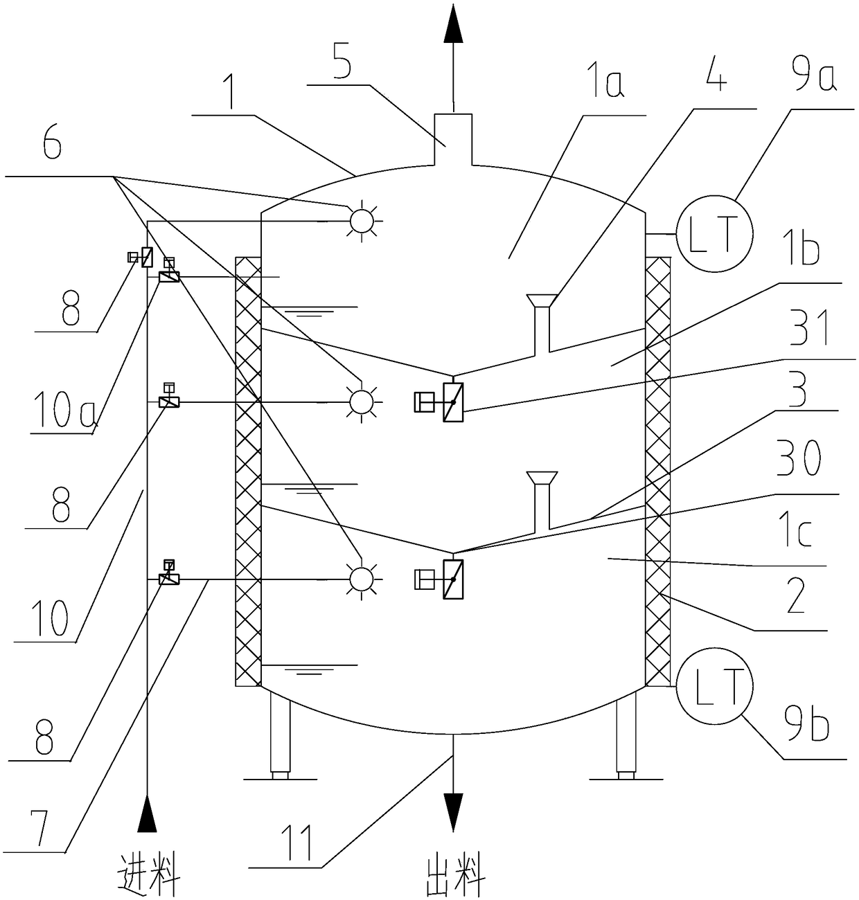 Liquid material heat-preservation device and application thereof