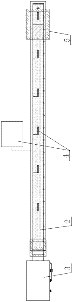 Confined water physical model test device for bedding bank slope