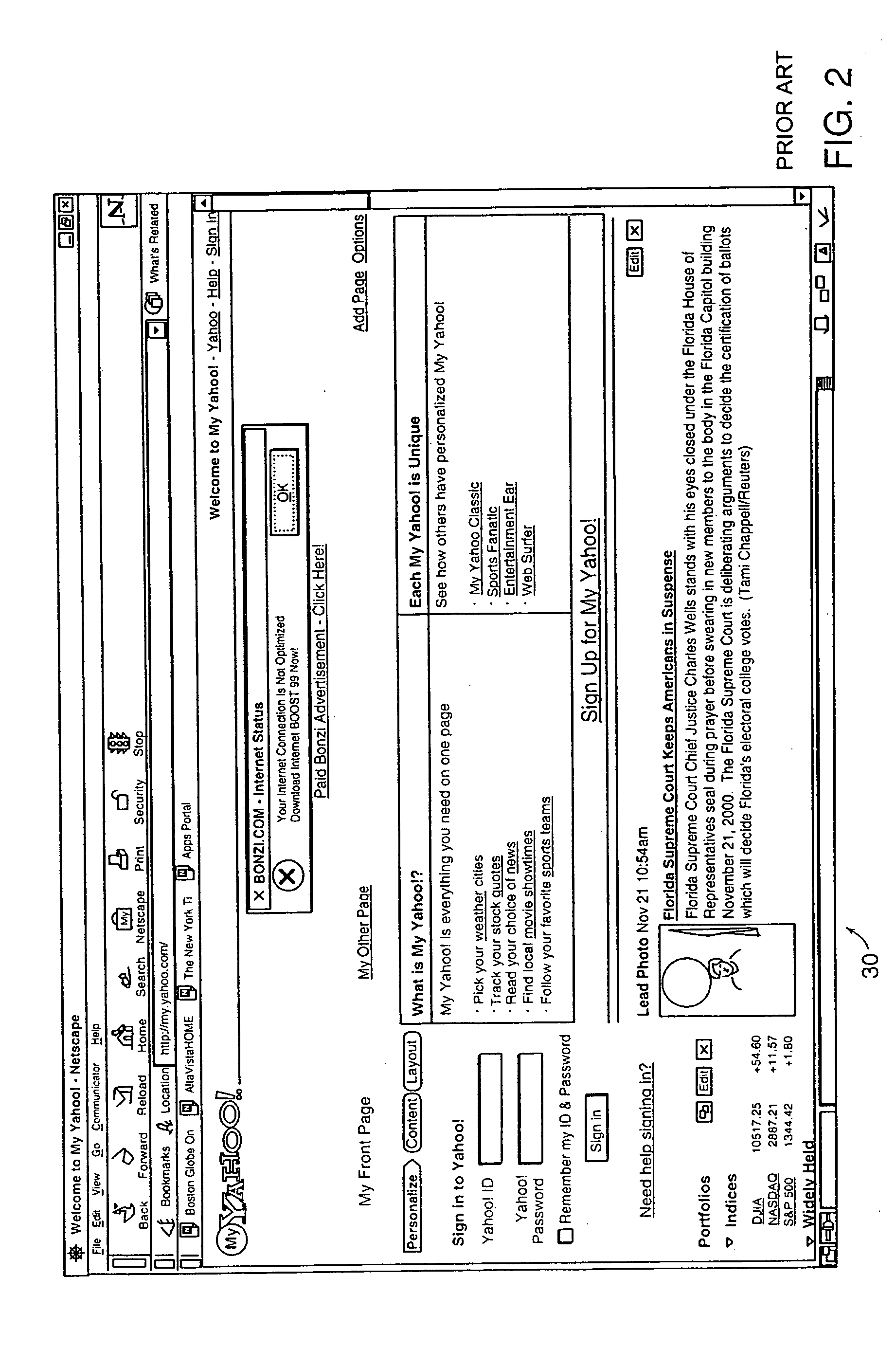 Method and system for web page personalization