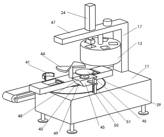 A rapid stamping device and method for processing metal handicrafts