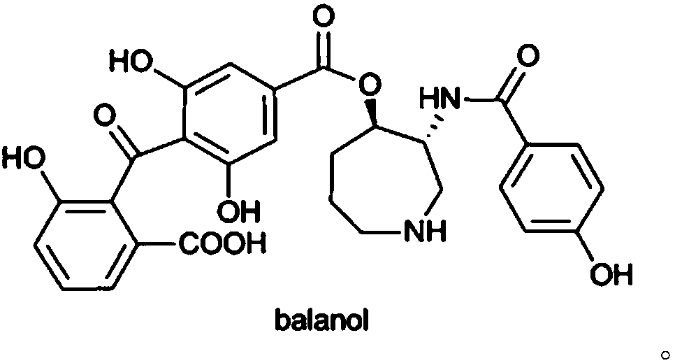 Biosynthesis method of compound balanol and gene cluster thereof