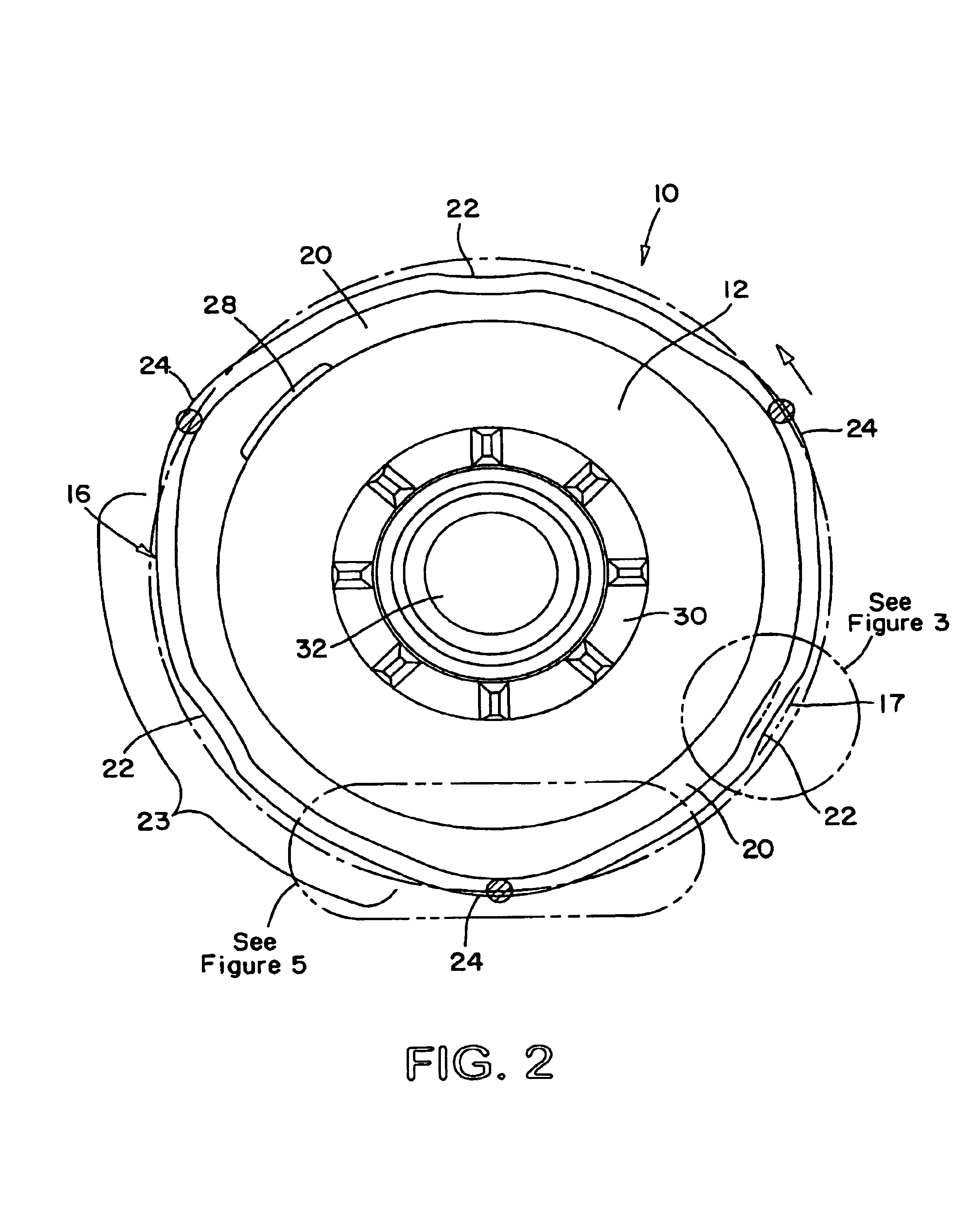 Base receptacle for filter cartridge incorporating a peripheral compatibility matrix