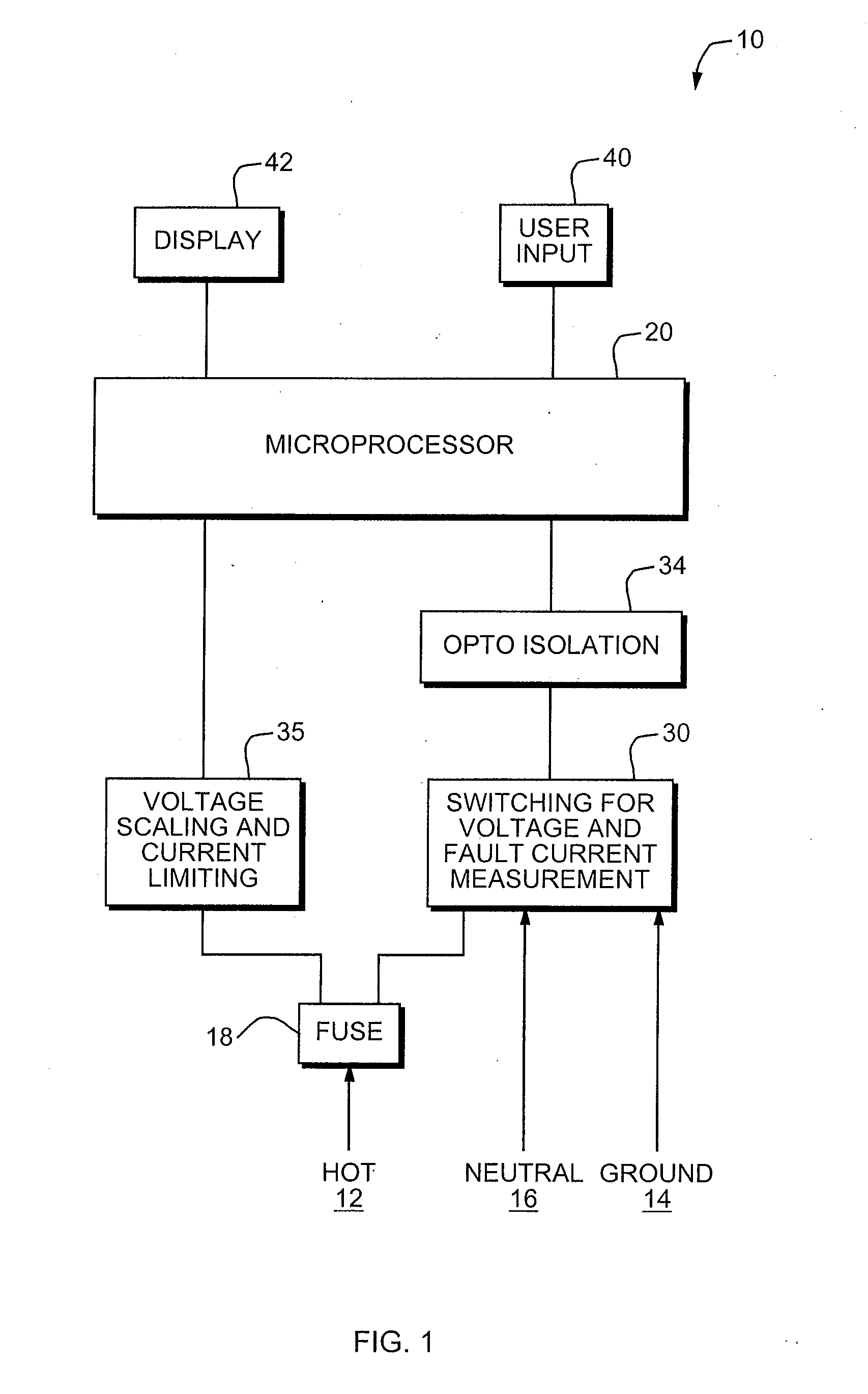 Device and Method for Testing an Electrical Power Branch Circuit
