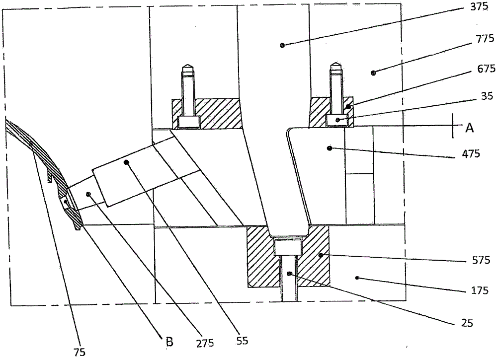 Mechanism for driving core pulling of inclined mold core through sliding block