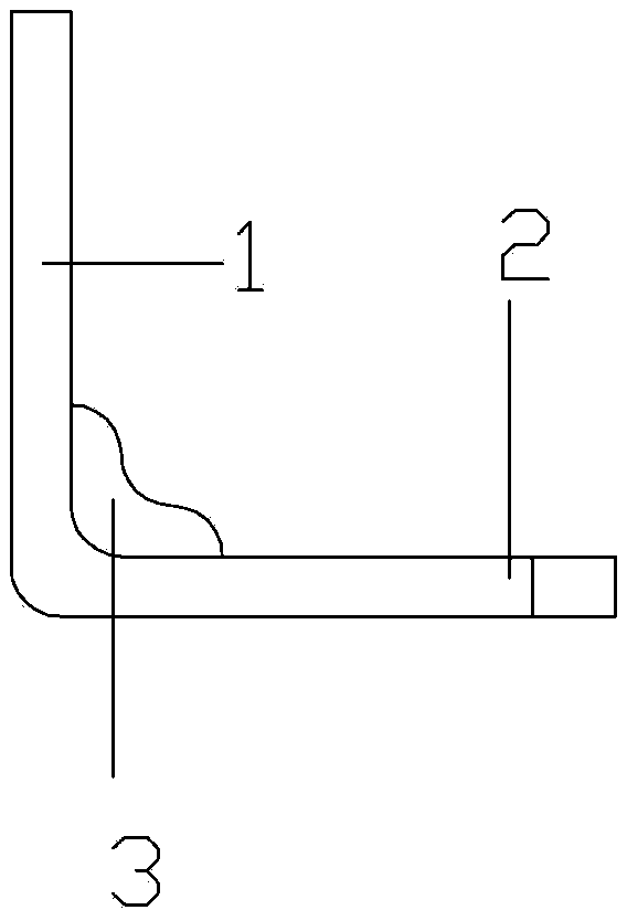 Hook connector for building installation and building installation structure