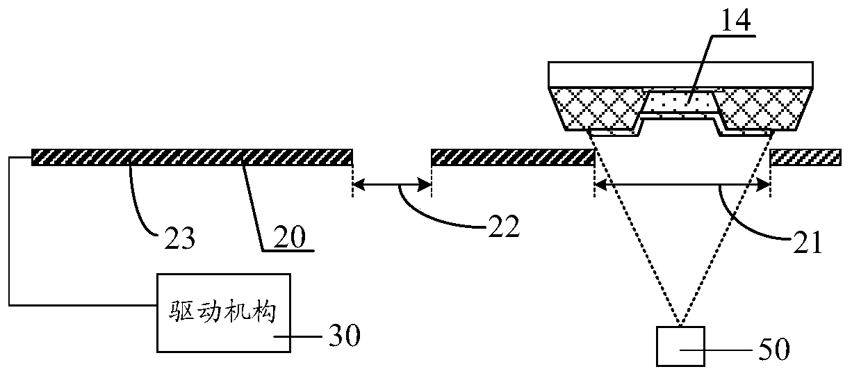 Mask device, method for preparing OLED device and method for preparing OLED display panel