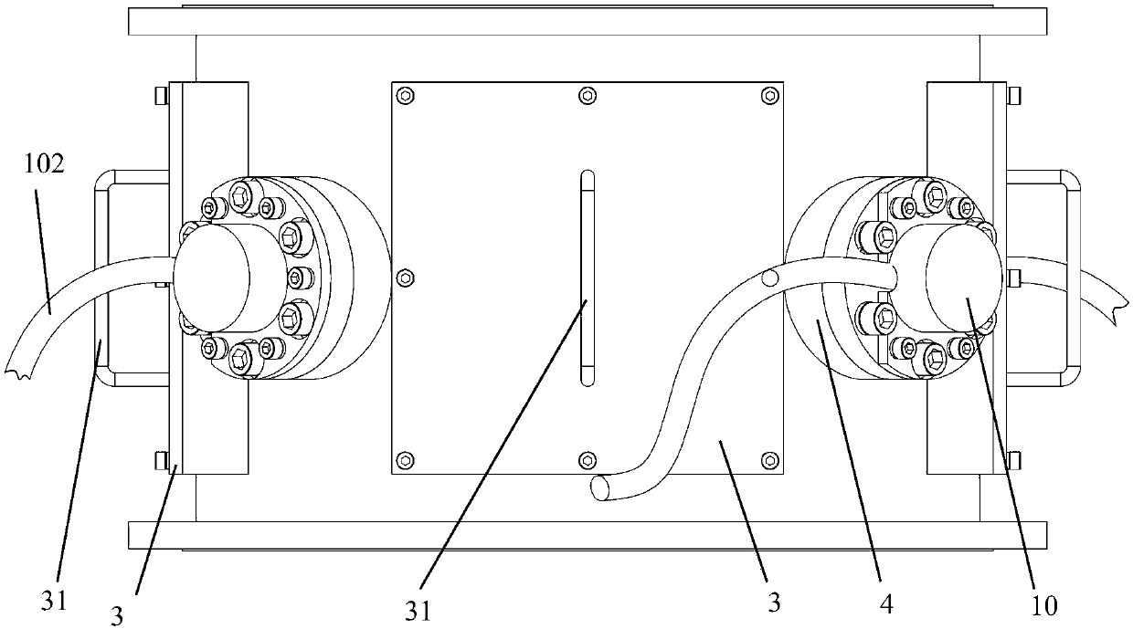 Vertical spiral middle bearing assembly