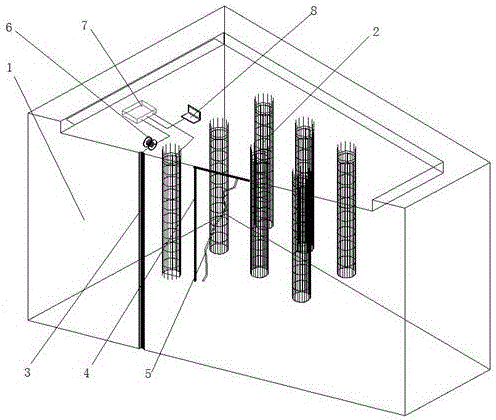 Detection method of length of cast-in-place pile reinforcement cage based on electromagnetic field intensity testing
