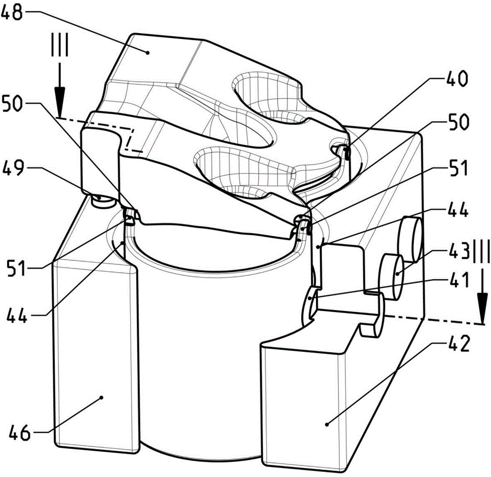 An integral cylinder body of liquid-cooled type internal combustion engine and a mould for manufacturing thereof