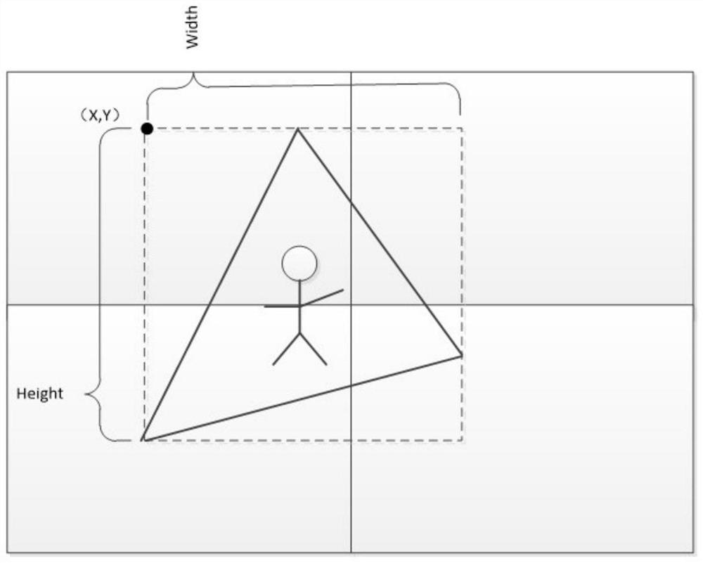 A method and related device for opening a polygonal window on a mosaic wall