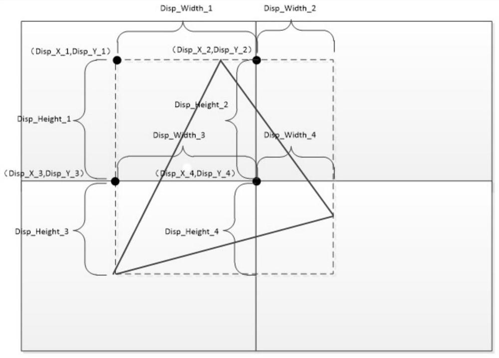 A method and related device for opening a polygonal window on a mosaic wall