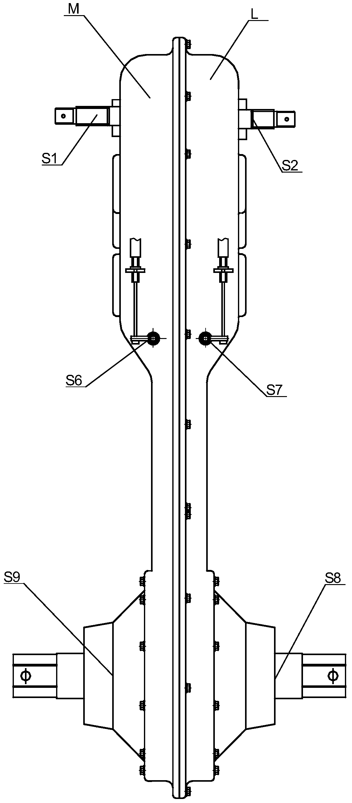 Tracked chassis for field management machine