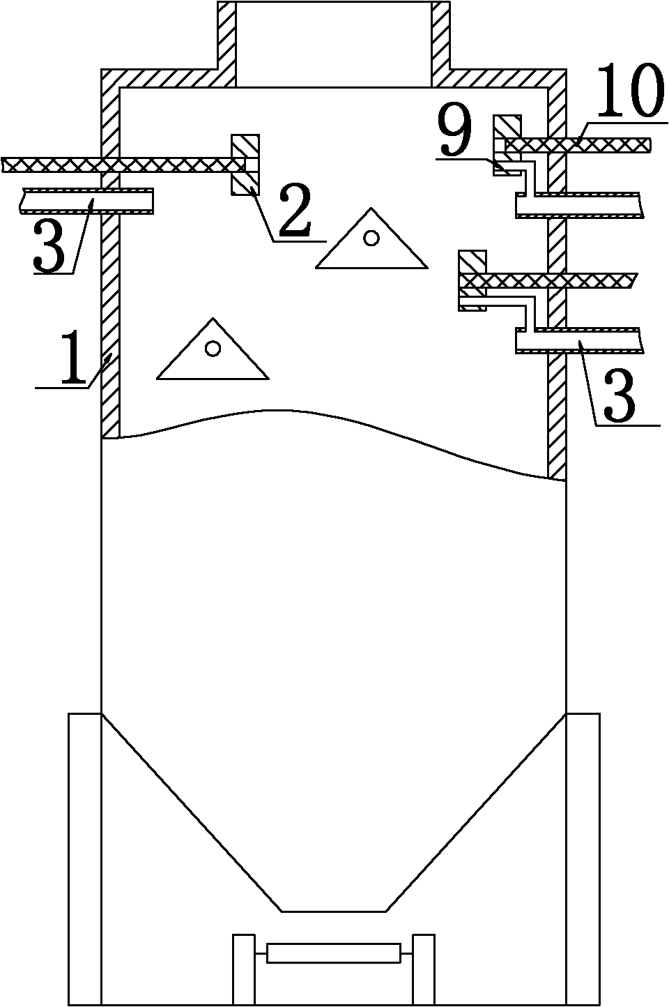 Vertical biochemical reaction device