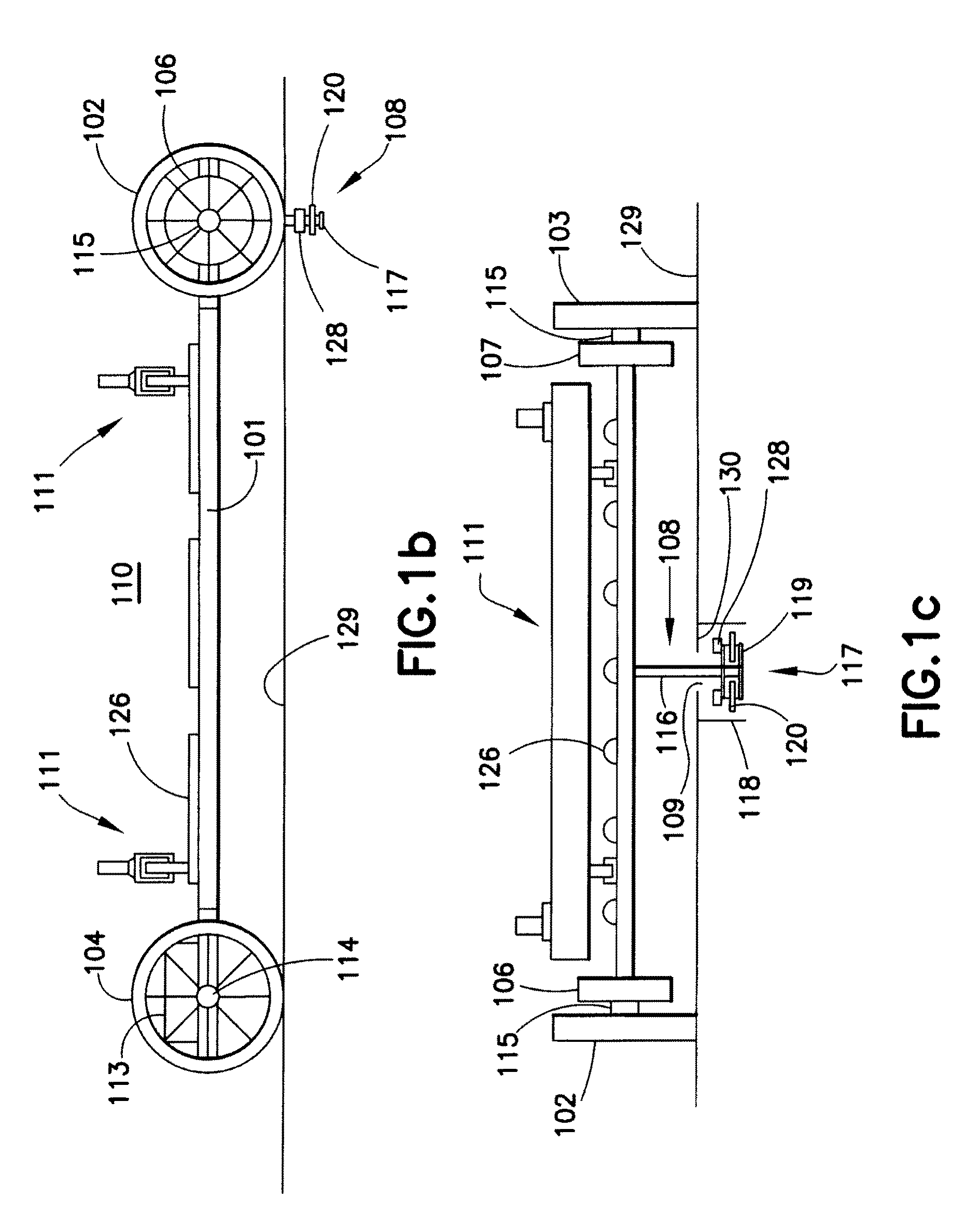 Materials-handling system using autonomous transfer and transport vehicles