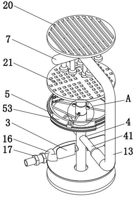 High-flow-velocity low-gas-separation desulfurizing tower