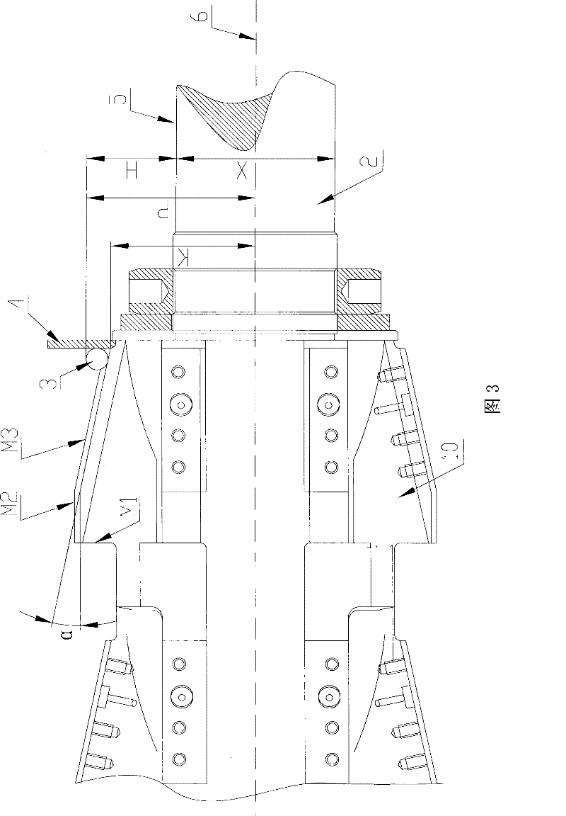 Method for finely machining pyramid cover of drum part of metallurgical machine