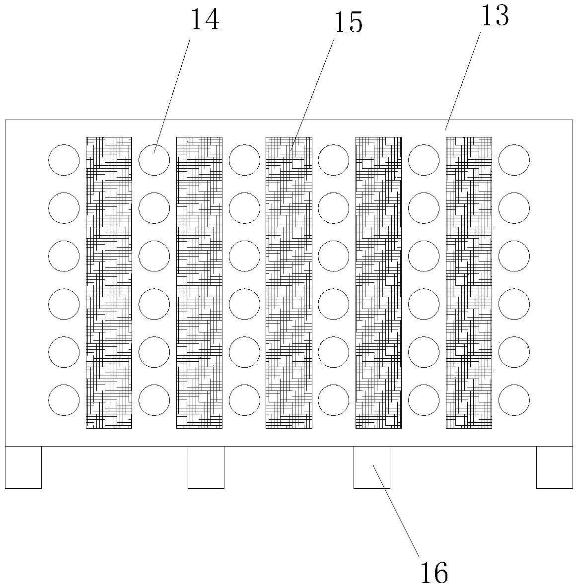 Biological treatment system used for rainwater purification of sponge city