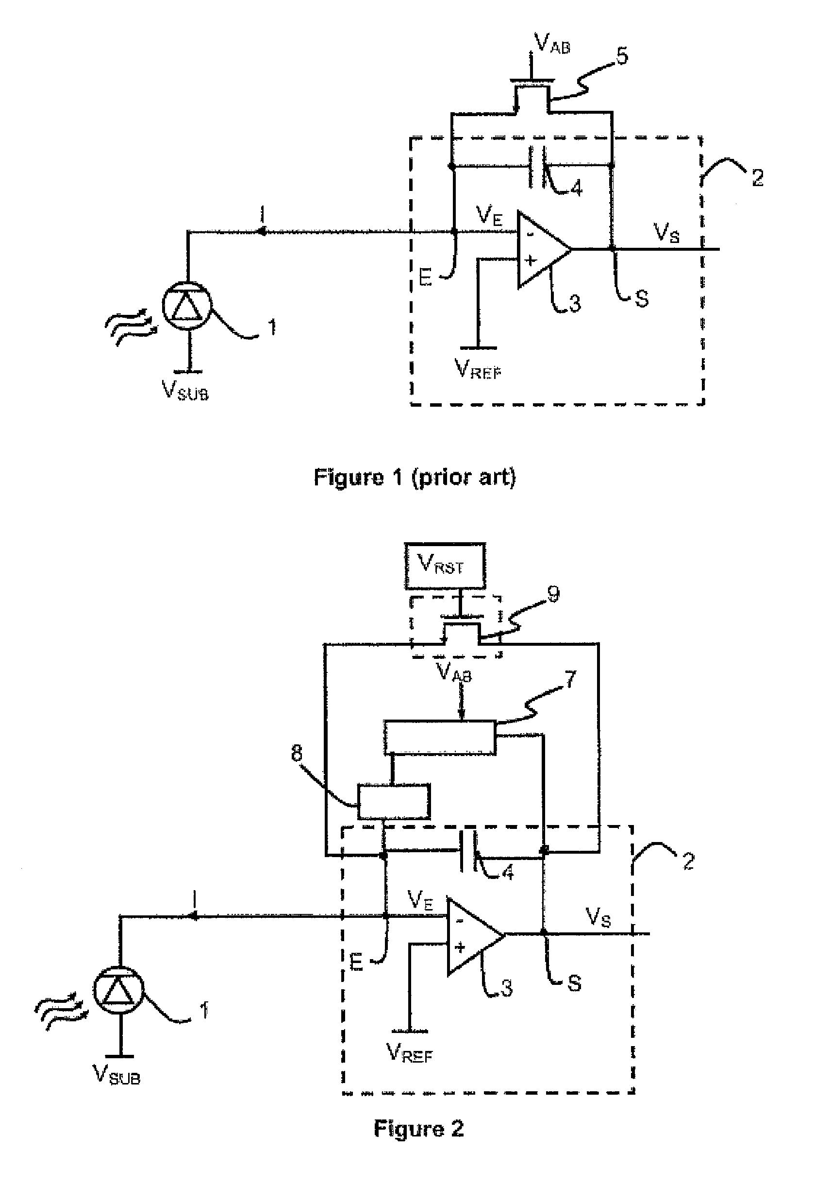 Detection circuit with improved anti-blooming circuit