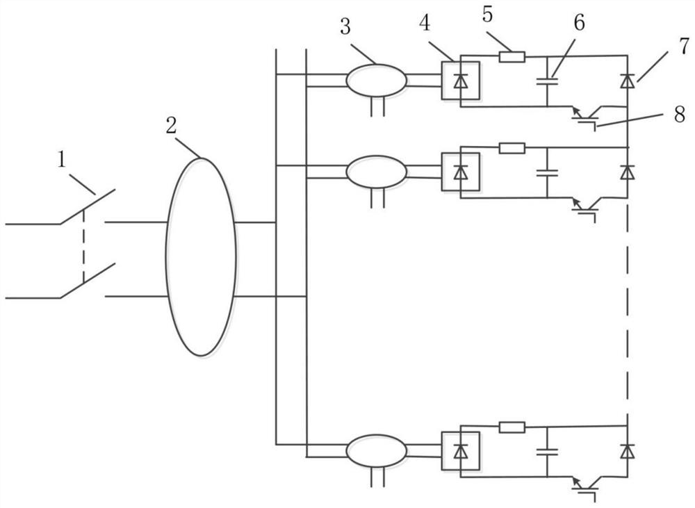 Long-pulse high-voltage power supply based on capacitor energy storage power supply module and control method