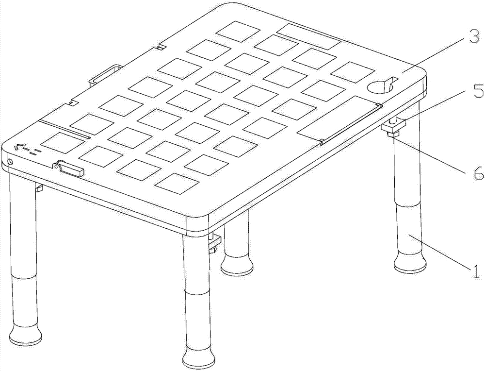 Multifunctional layer connection table