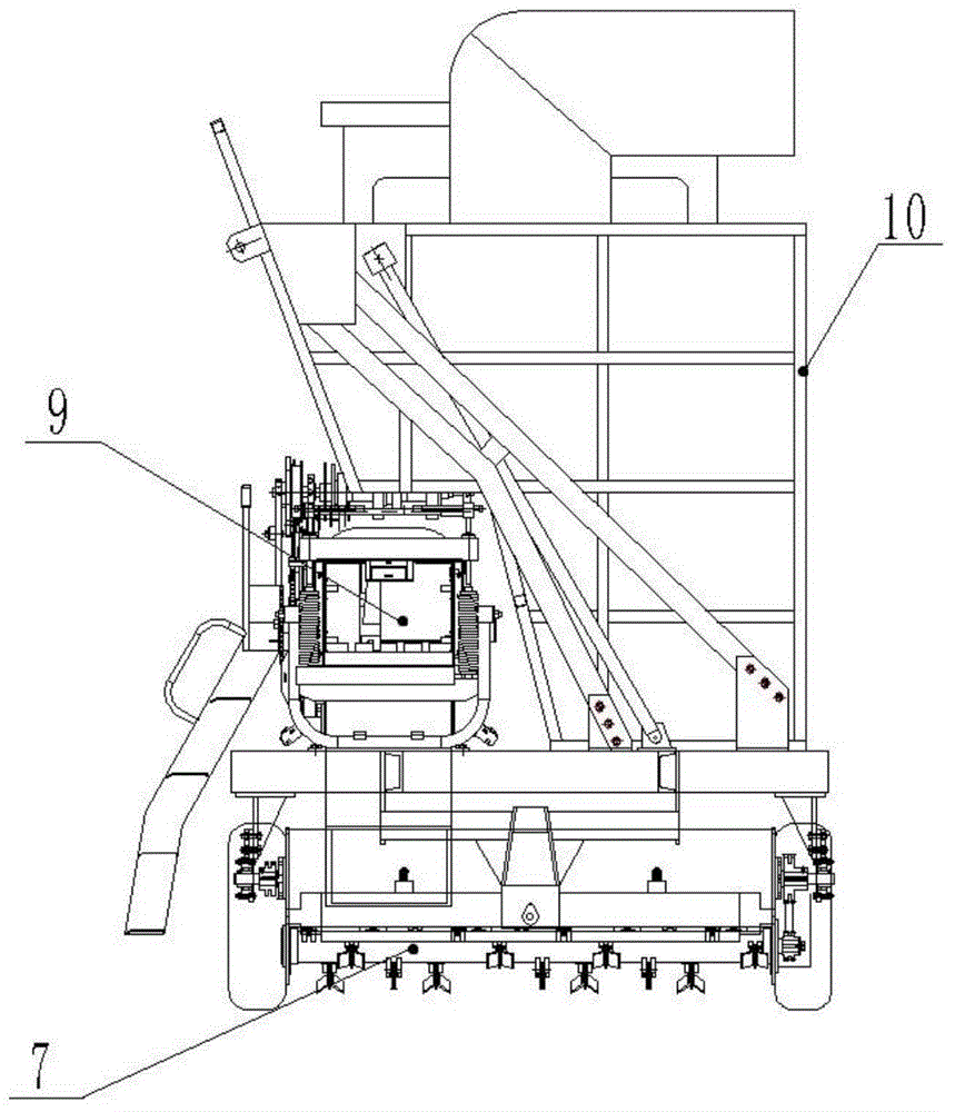 Self-propelled corn stalk recycling and baling combine harvester