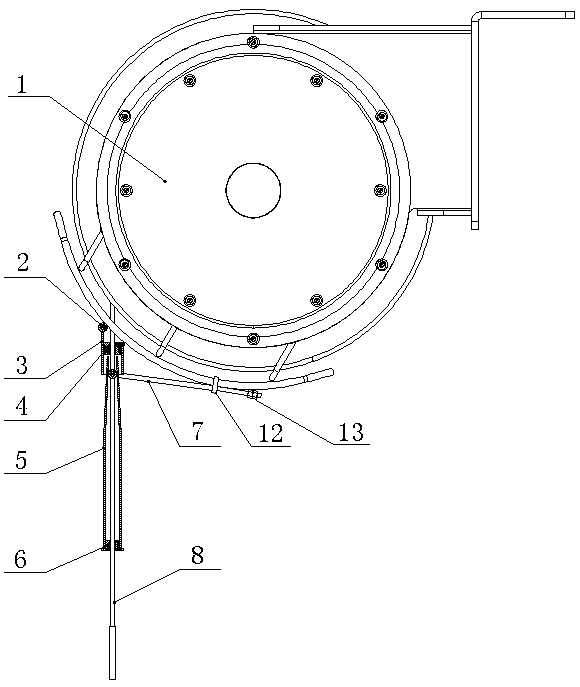 Lightning current shunt with self-locking device and mounting method