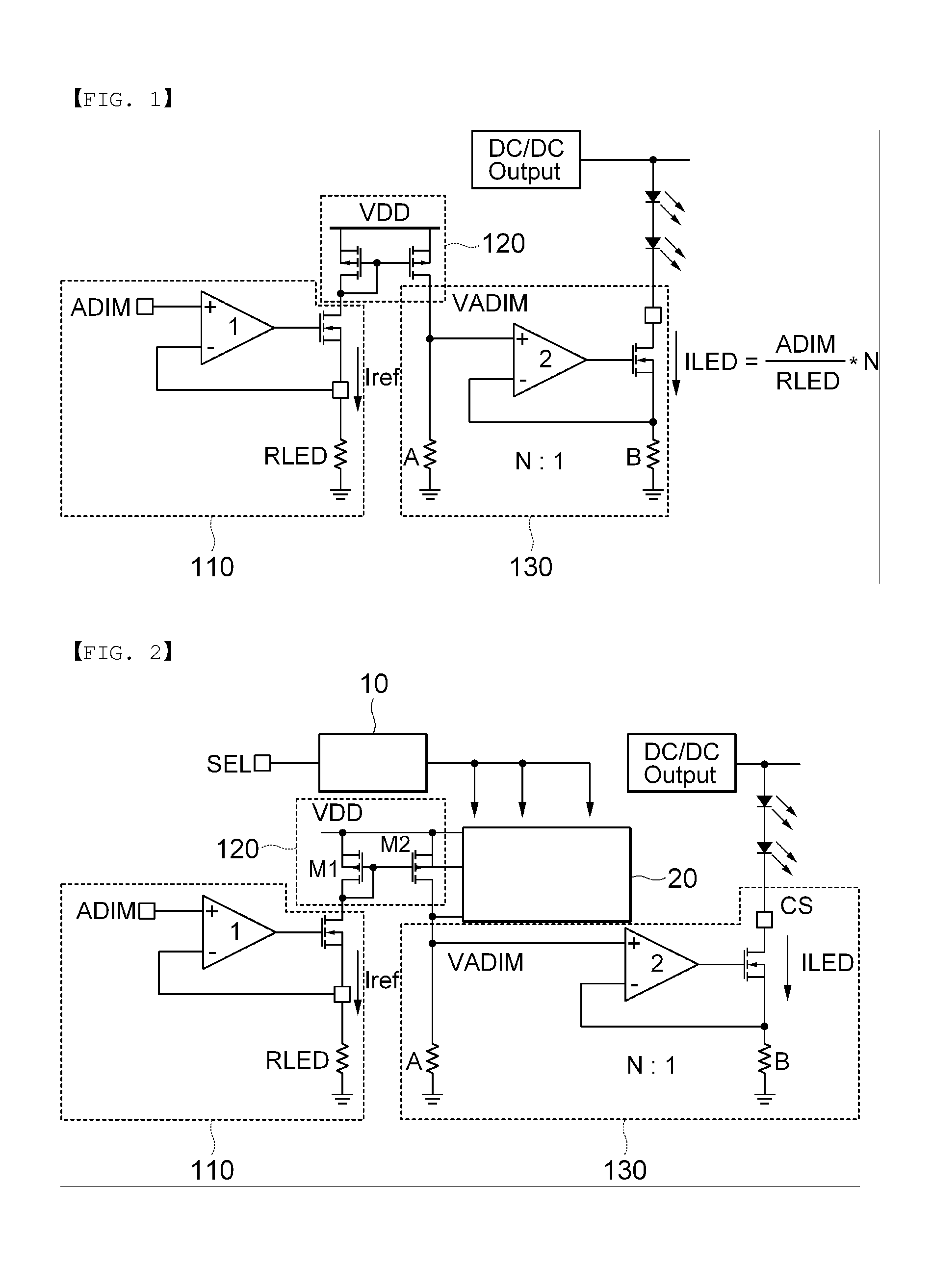 Device for controlling current of LED