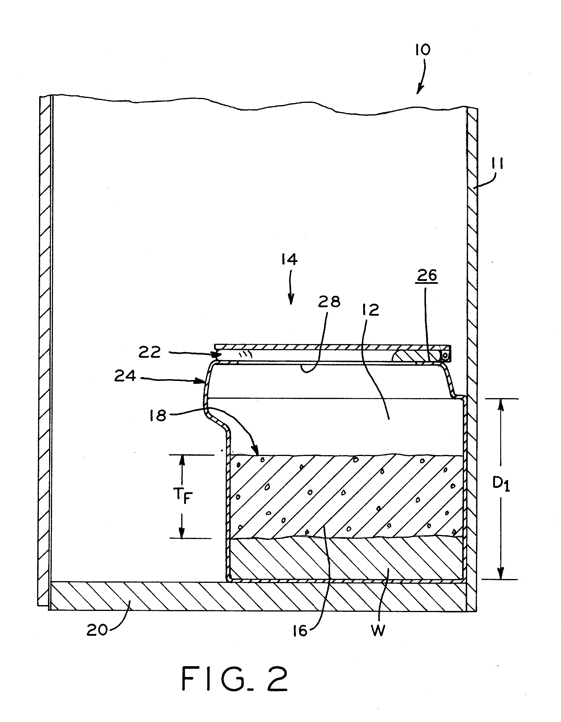 Protective foam barrier for use in latrine storage tanks