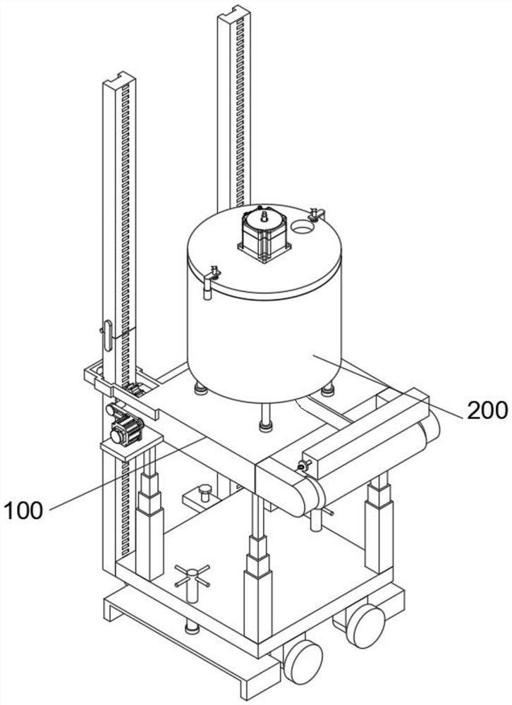 Gluing device for building decoration engineering construction