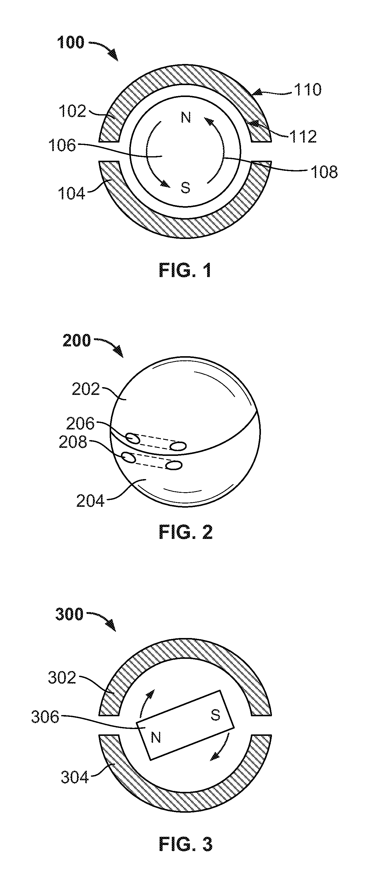 Medical implant with floating magnets
