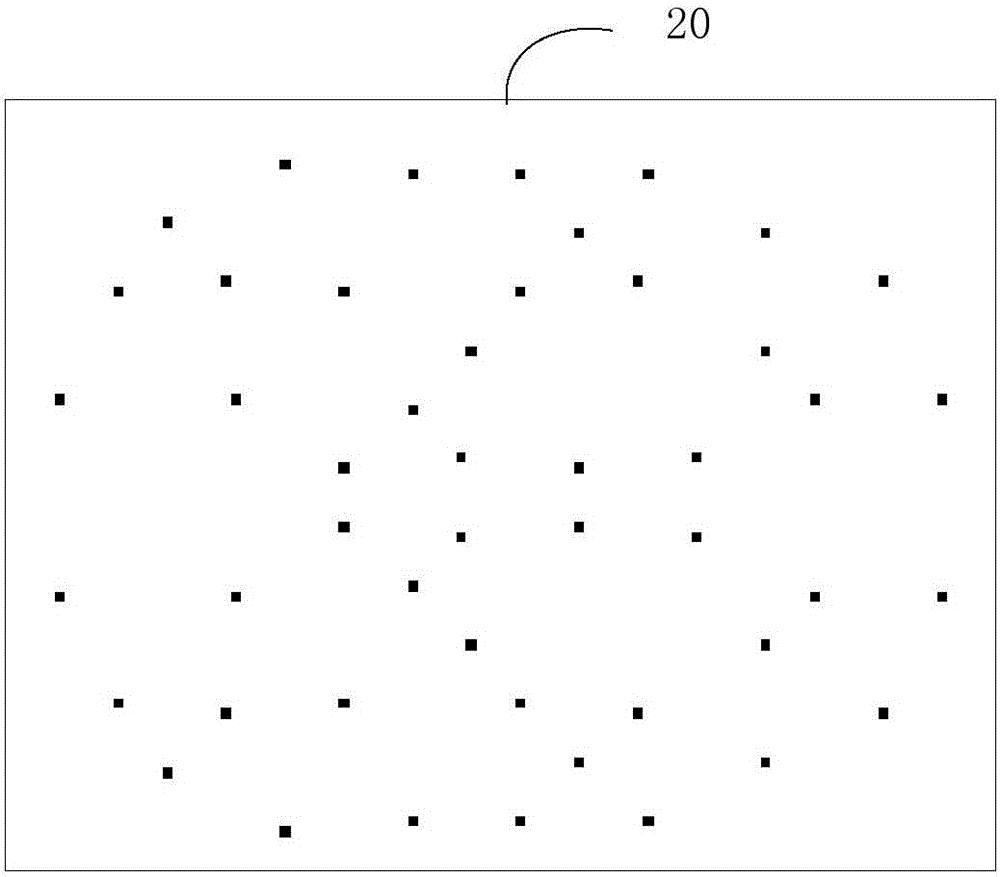 Planar array projection device and depth camera