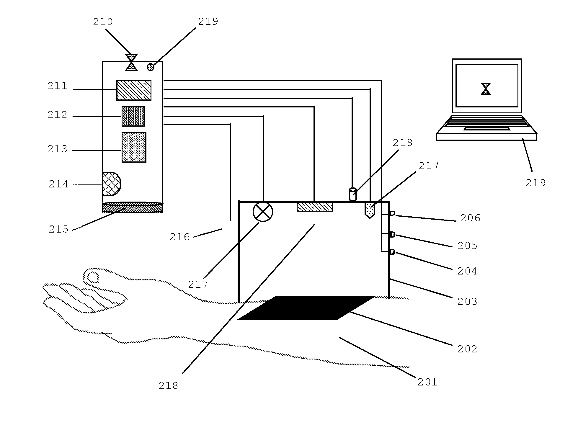 Contact thermo-optical structure and its application for non-invasive imaging of histamine-induced hyperthermal subcutaneous reaction magnitude in cutaneous allergic reaction, recording device and method of allergic reaction diagnosis