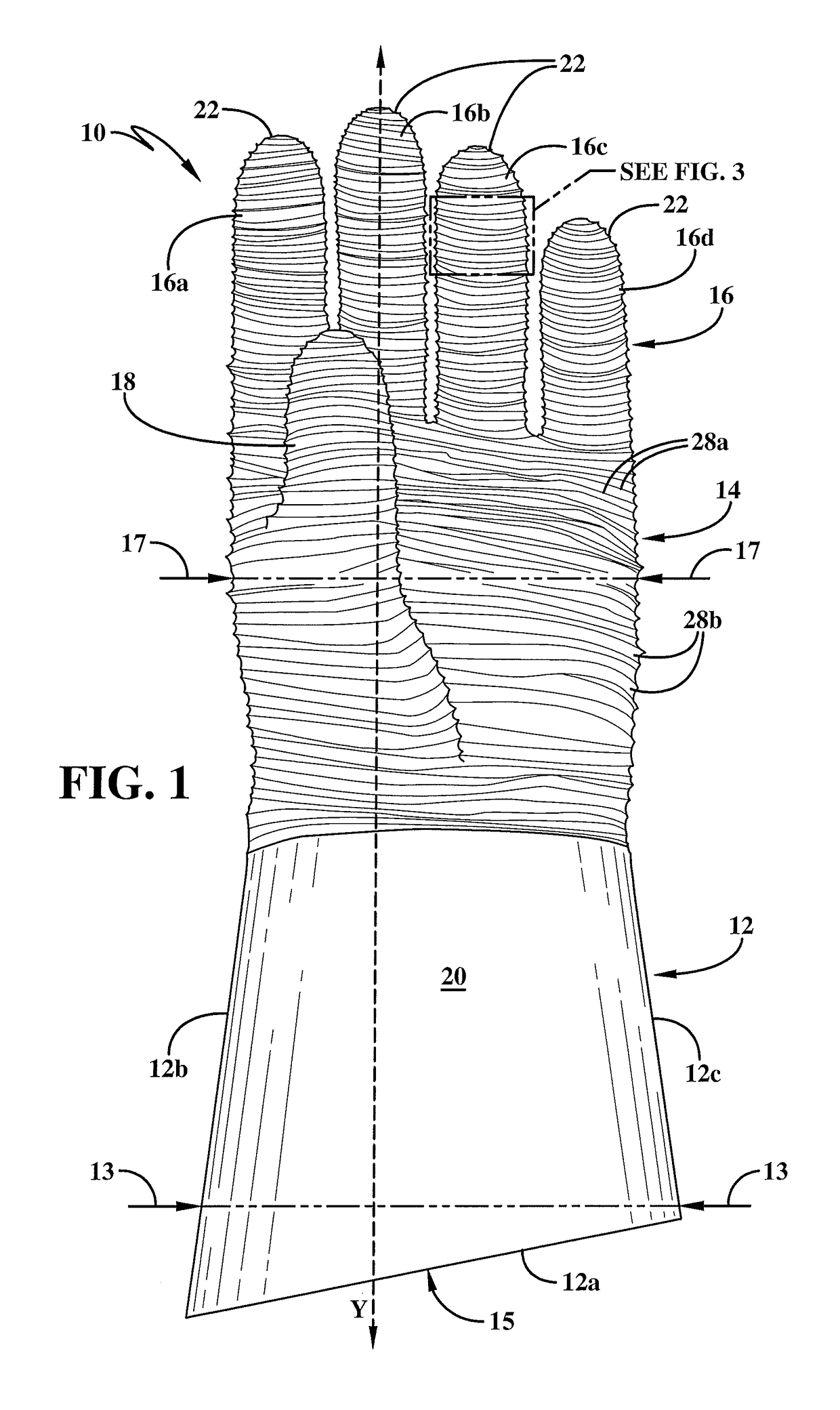 Safety glove with fingertip protective member