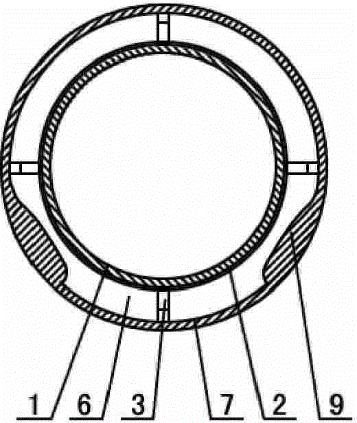 Outer cover glass tube lens focusing narrowing and variable diameter all-glass vacuum heat collector tube